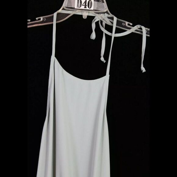 Show Me Your Mumu Silver Sage Crisp Heather Halter Dress NWT Size Small - Picture 3 of 11